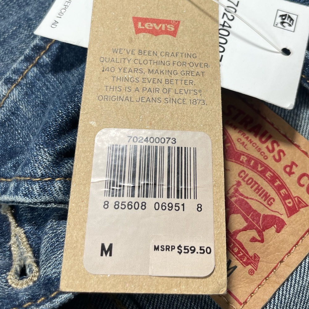 Levi's Women's Classic Trucker Denim Jean Jacket Belle Blue Medium - Picture 5 of 7